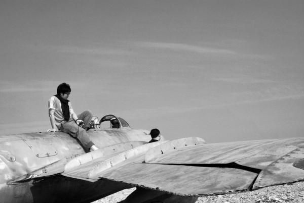 長島月牙灣公園的飛機(jī)